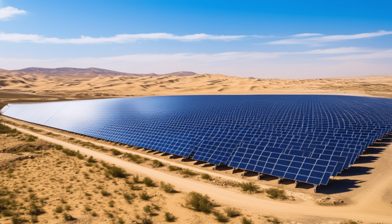 découvrez comment un investissement chinois de 1,65 milliard d'euros permettra de transformer un désert en une centrale solaire de 6 millions de panneaux, posant les jalons de la plus vaste installation solaire au monde. une avancée marquante vers une énergie durable et renouvelable.