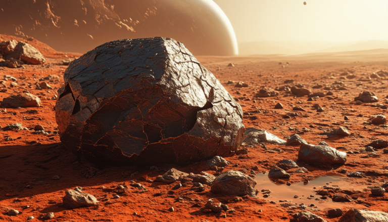 découvrez comment une météorite oubliée pendant 93 ans a récemment apporté des preuves surprenantes sur la présence d'eau sur mars, révolutionnant notre compréhension de la planète rouge et de son potentiel à abriter la vie.