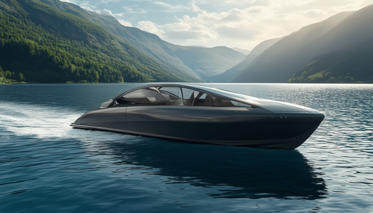 découvrez le frauscher fantom 850, un bateau électrique innovant alliant performance et élégance, inspiré par la puissance du porsche macan. plongez dans une expérience nautique unique alliant technologie de pointe et design raffiné.
