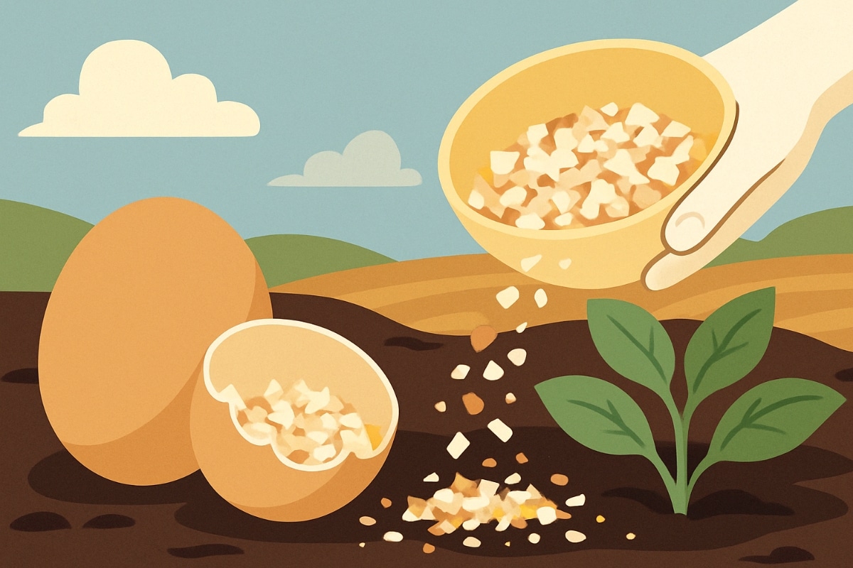 des coquilles d'oeufs
