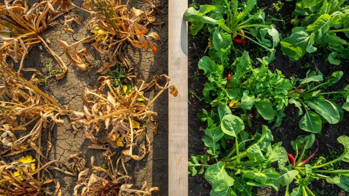 potager détruit