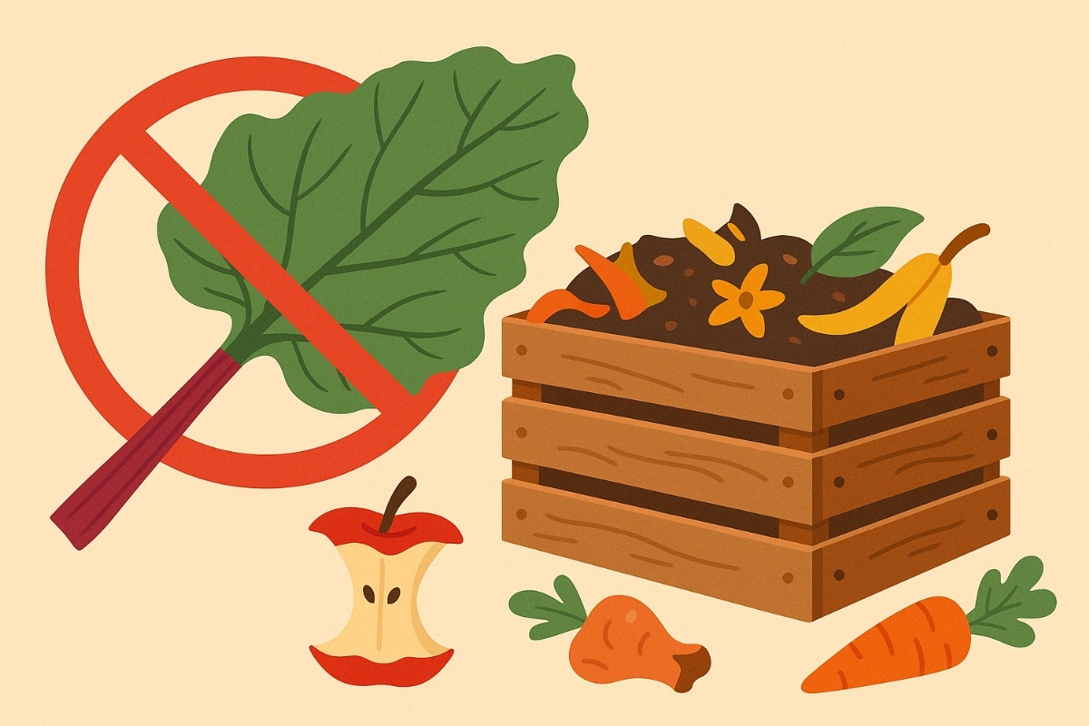 rhubarbe compost