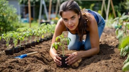 planter des tomates dans le potager