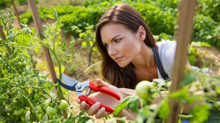 taille tomates jardin
