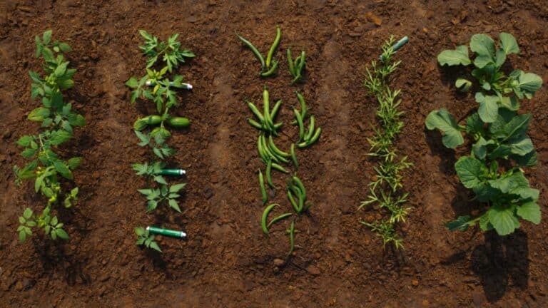 5 plantes dans le potager