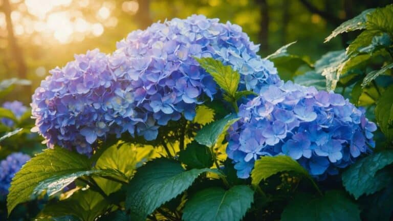bleuir les hortensias