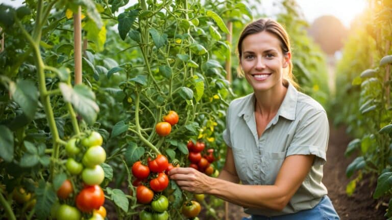 de beaux plants de tomates