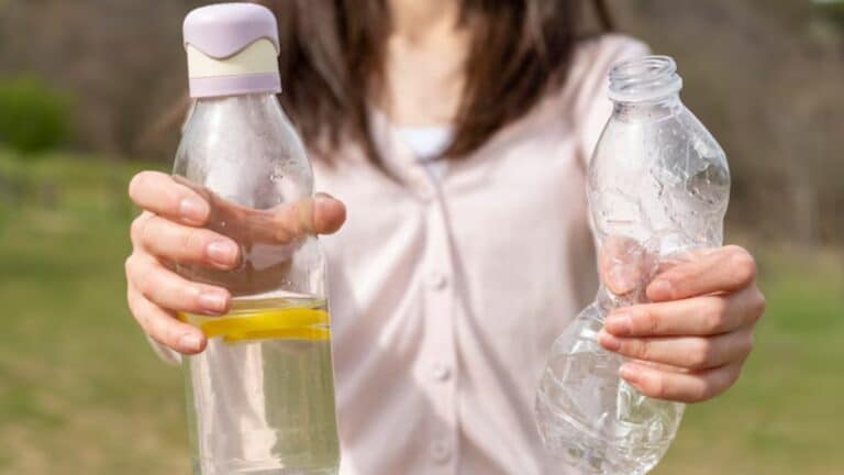 récupérer eau bouteille plastique