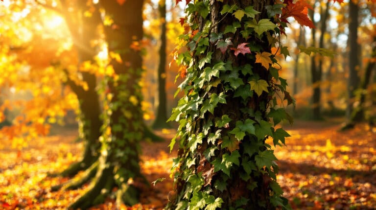 le lierre étouffe-t-il vos arbres à l'automne ? découvrez les pratiques anciennes pour protéger vos arbres et préserver leur santé face au lierre envahissant.