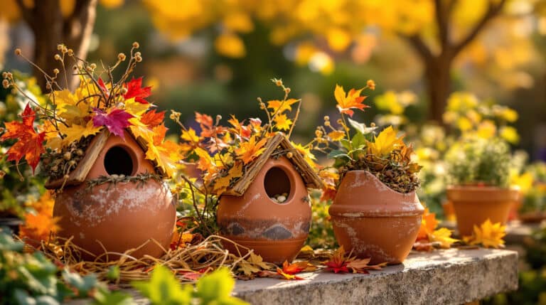 découvrez comment transformer facilement vos pots en terre cuite en refuges chaleureux pour les oiseaux cet automne. offrez-leur un abri tout en ajoutant une touche de bonheur à votre jardin !